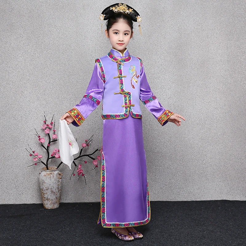 Костюм для девочек в стиле древней принцессы династии Цин | Тематическая одежда и