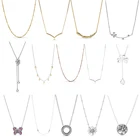 Женское ожерелье из серебра 2021 пробы, с шармами сделай сам