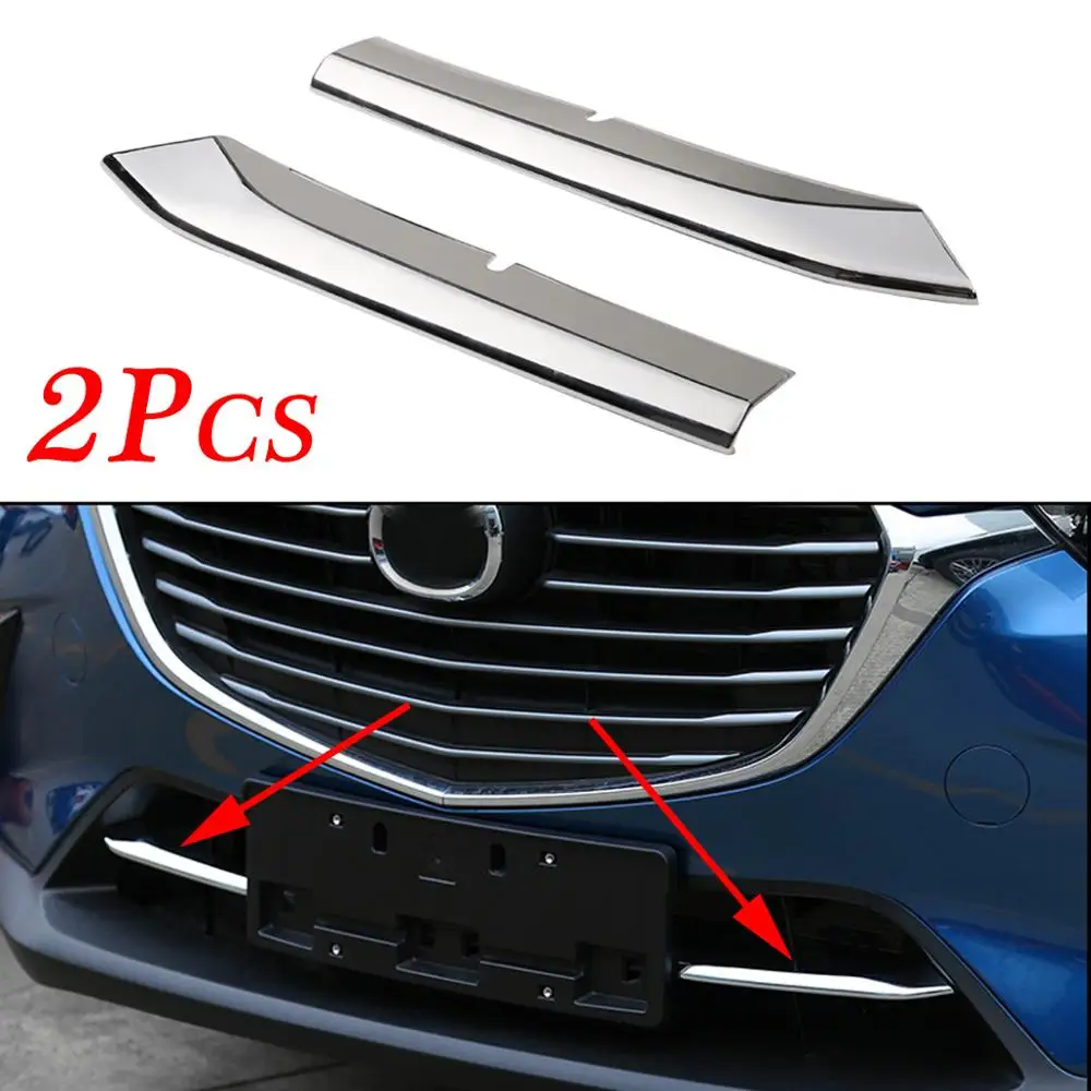 Хромированная формовочная головка гриль Передняя полосы отделка крышка