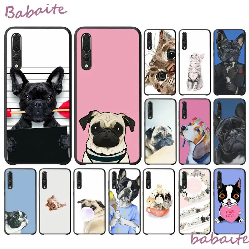 

Babaite Funny Animal pattern dog cat DIY Painted PhoneCase for Huawei VIEW20 HONOR 5A 10I 20IPLAY 8C 9X PRO Y9 2018 Mobile Cases