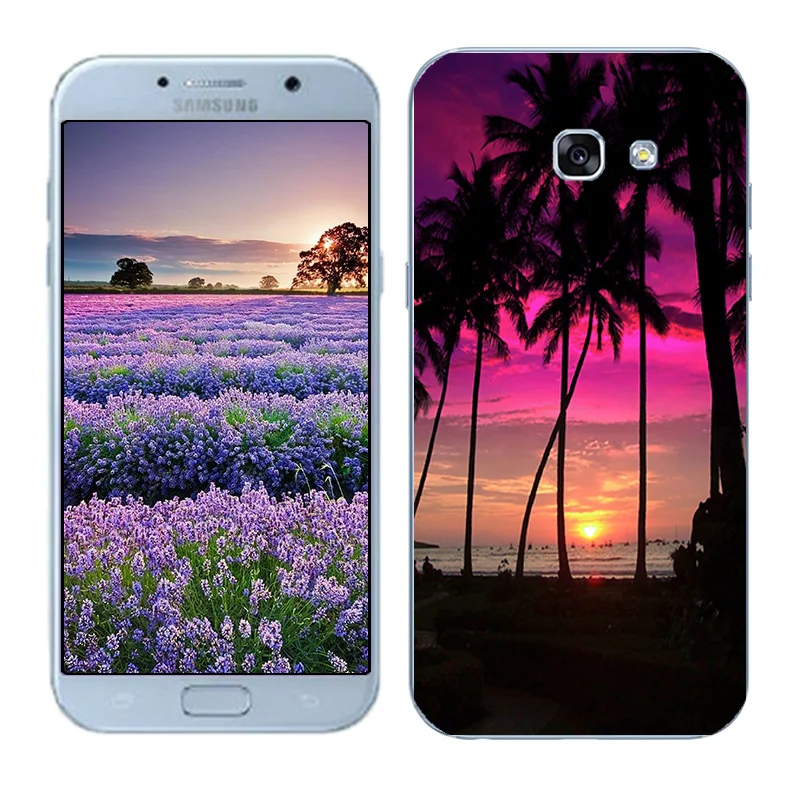 Чехлы для телефонов samsung Galaxy A5 A3 мягкие ТПУ Fundas Para Coque DIY окрашенный плотный чехол для телефона Galaxy A7 Shell - Цвет: 03