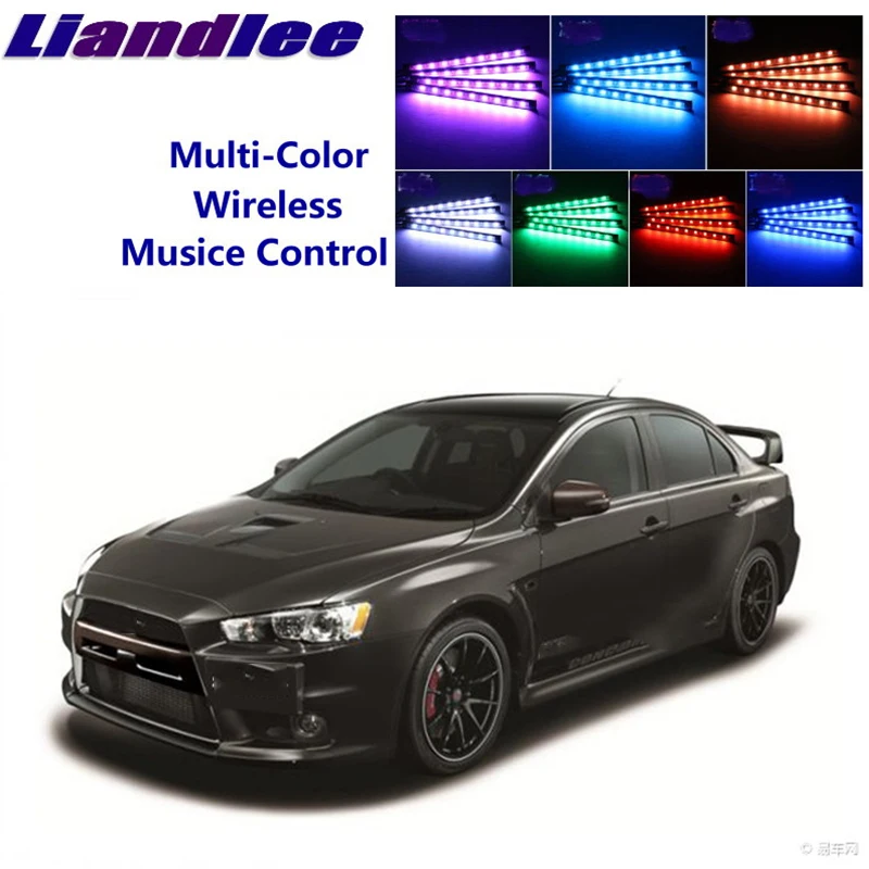 

LiandLee автомобильный интерьерный напольный декоративный атмосферный неоновый светильник с акцентом для Mitsubishi Pajero MK4 2006 ~ onwork