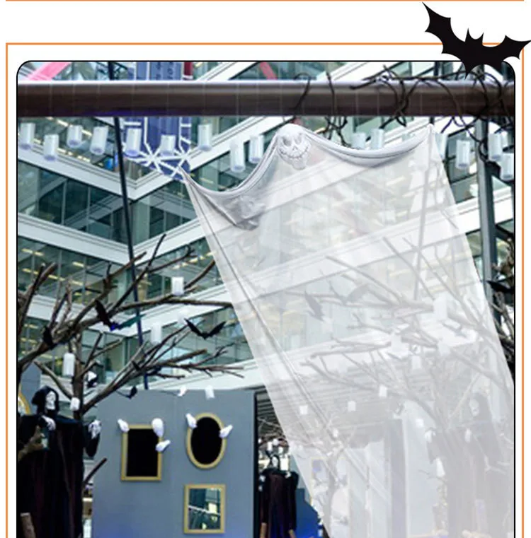 

Halloween ornaments skull pendant scary ghost Halloween decoration props 3 meters long and 2 meters wide halloween decor