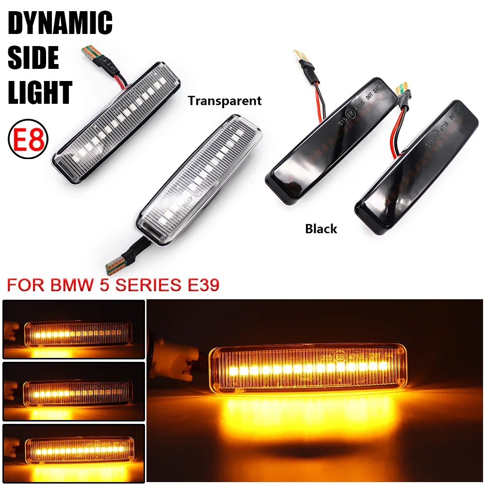 

Dynamic Blinker Turn Signal Light Fender Side Marker Indicator Flowing Sequential For Bmw 5 Series 5er E39 M5 Mod. Bj. 1995-2003