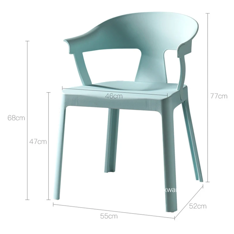 

Nordic Dining Chairs Kitchen Furniture Backrest Chair Casual House Adult Desk Armchair Simple Modern Dining Chair Creative Chair