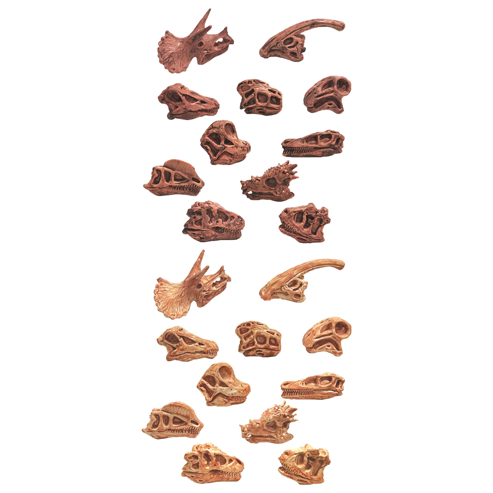 

Set of 10 Vivid Detailed Dinosaur Skull Model Simulated Dinosaur Home Decor Collector Shelf Desktop Crafts Science Toys