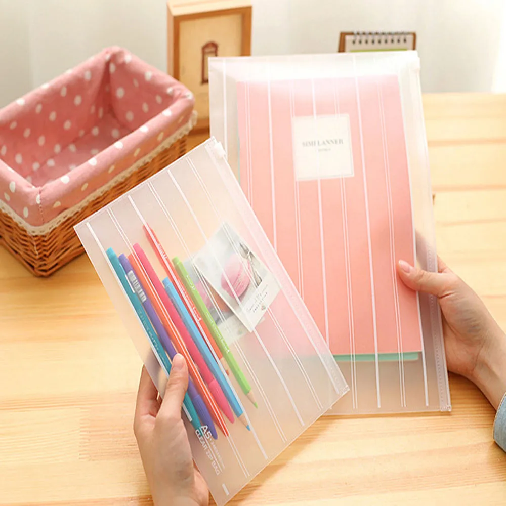 Прозрачный чехол из ПВХ для карандашей и канцелярских принадлежностей макияжа