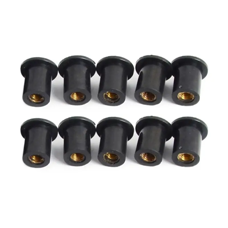 

M4/M5/M6 Rubber Well Nuts Blind Fastener Windscreen Windshield Fairing Cowl F19A