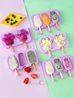 Силиконовая форма для мороженого, многоразовые формы сделай сам, симпатичная мультяшная форма для мороженого для детей