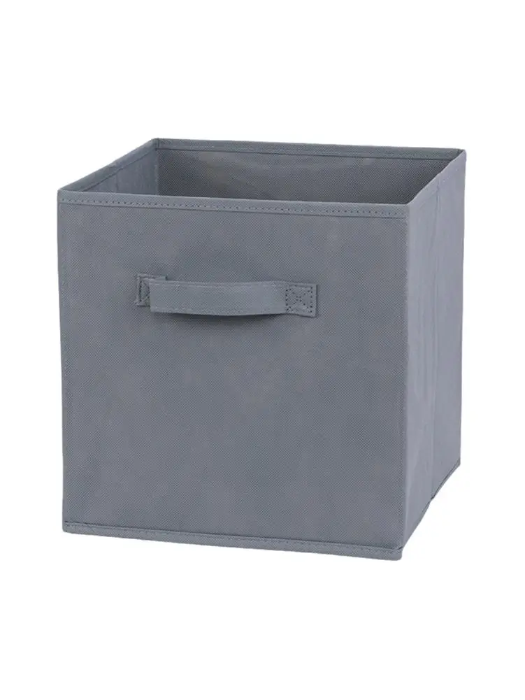 

Складные корзины для хранения, полка, корзина с двумя ручками, Женский органайзер, 10,6x10,6x10,8 дюймов, корзины для хранения в шкафу