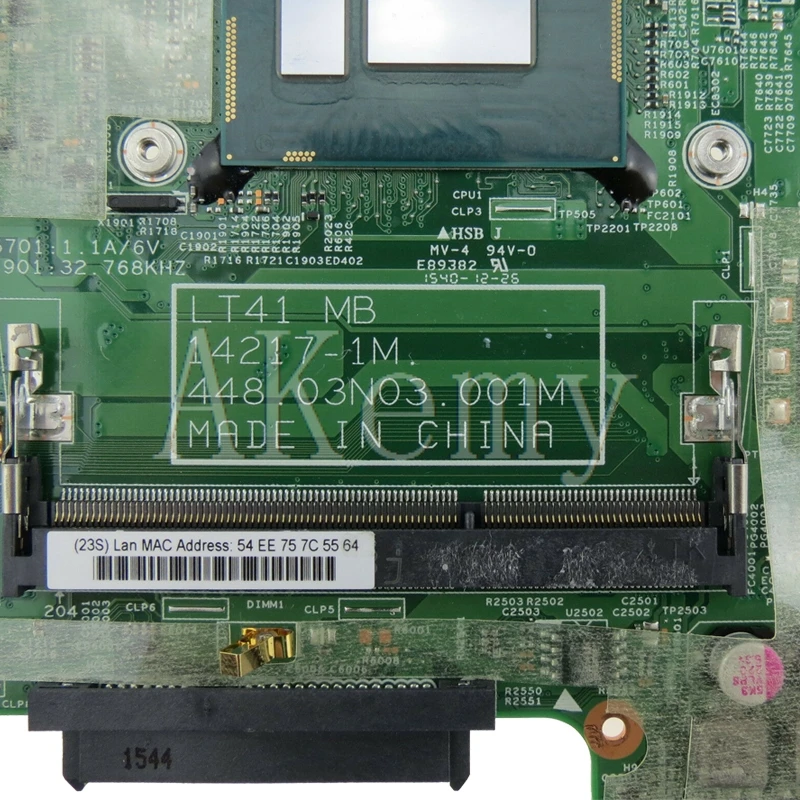 

14217-1M Laotop motherboard For Lenovo YOGA 500-15IBD Flex 3-1570 original mainboard I7-5500U