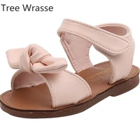 girls sandals 2021 summer new childrens fashion bow girls sandals princess shoes casual non slip soft bottom baby toddler shoes