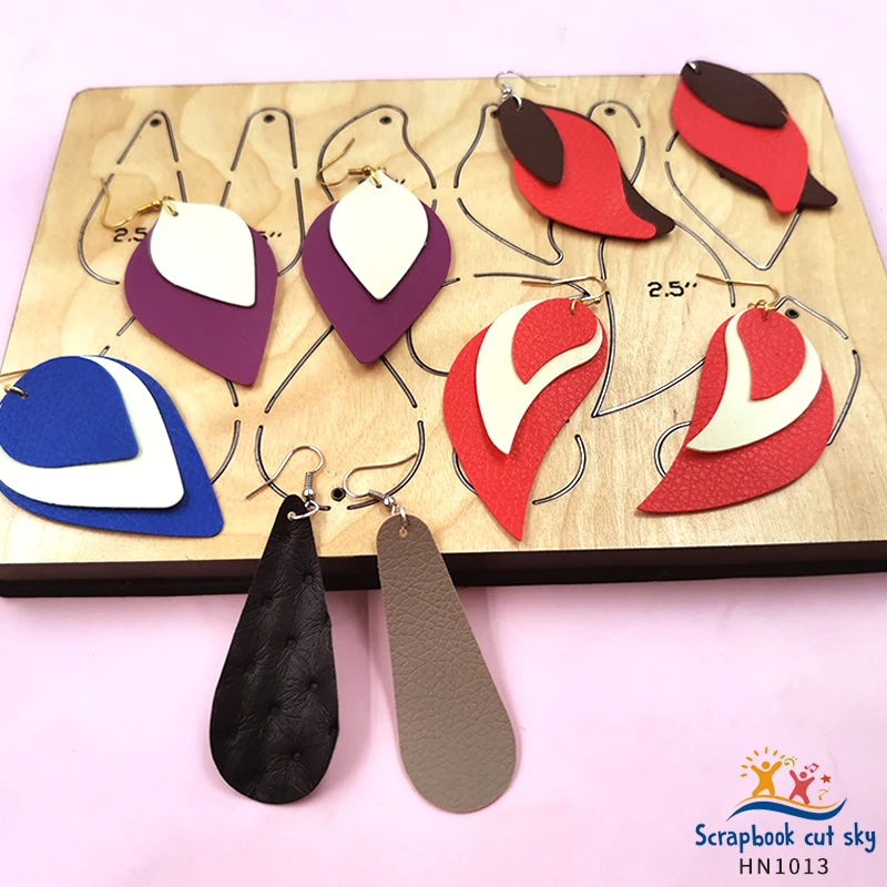 

Earrings HN1013 Muyu New Products Wooden Mould Scrapbook Mould Market General Machinery Scrapbook Mould