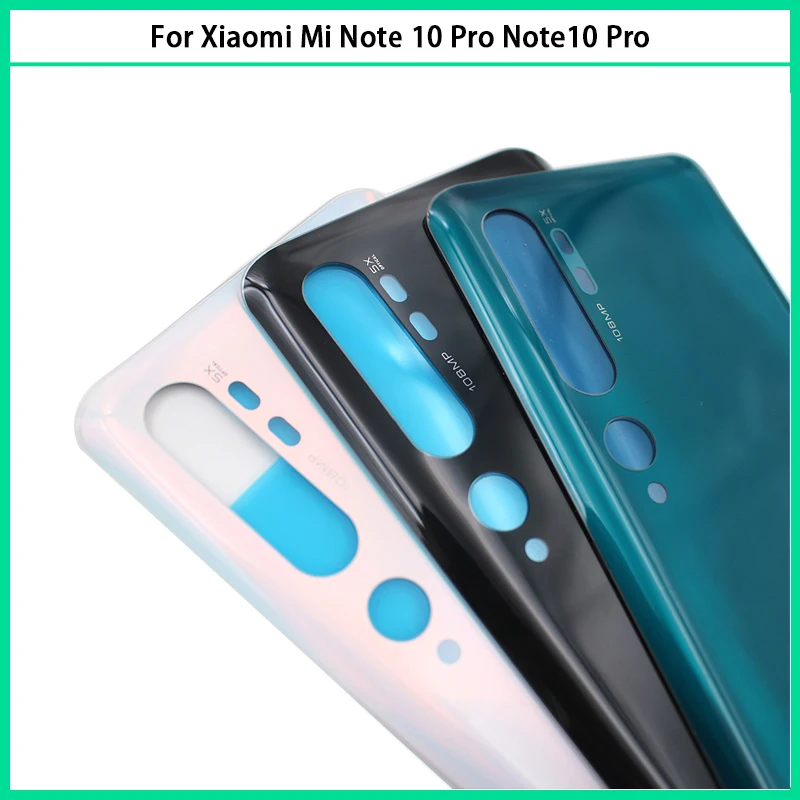 

10Pcs For Xiaomi Mi Note 10 Pro Battery Back Cover Rear Door 3D Glass Panel CC9 Pro Back Cover Note10 Pro Housing Case Replace