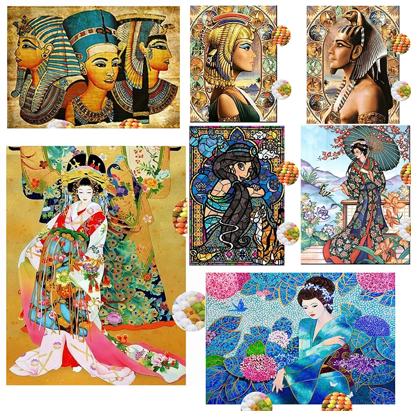 Алмазная живопись портрет старинной женщины красивый старинный стиль полная