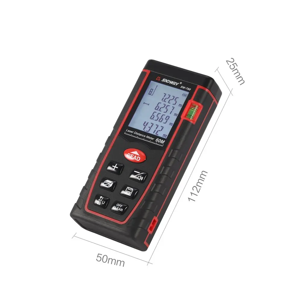 

SNDWAY SW-T40 SW-T60 SW-T80 SW-T100 Laser Distance Meter Range Finder Trena Rangefinder Tape Measure Tool