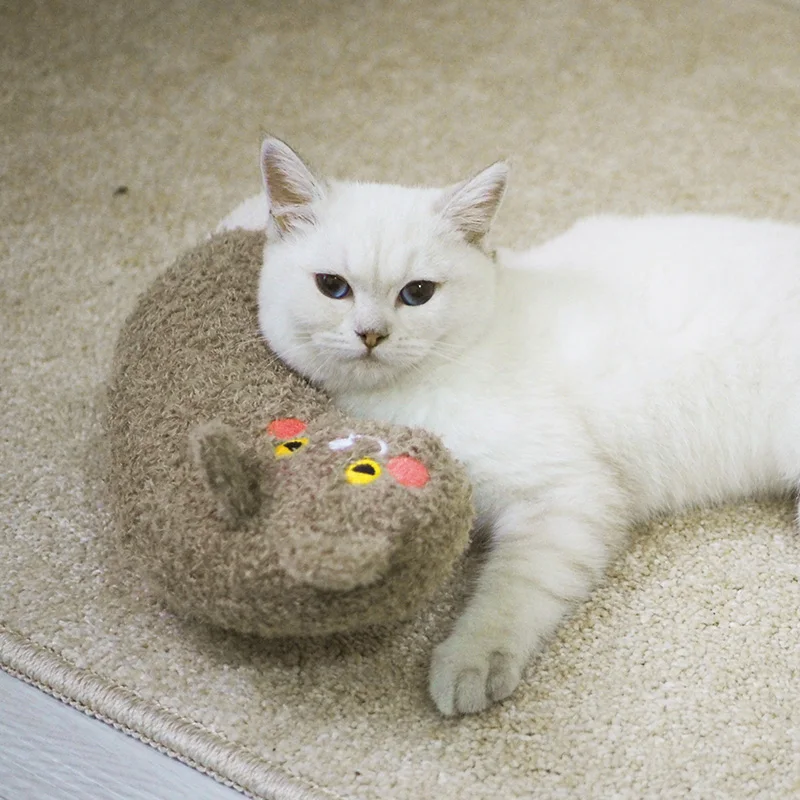 Soft Cat Pillow Neck Support Head Protection Pet Pillows Lovely Accessories Cats Sleep Pad Toy Christmas Gift for House | Дом и сад