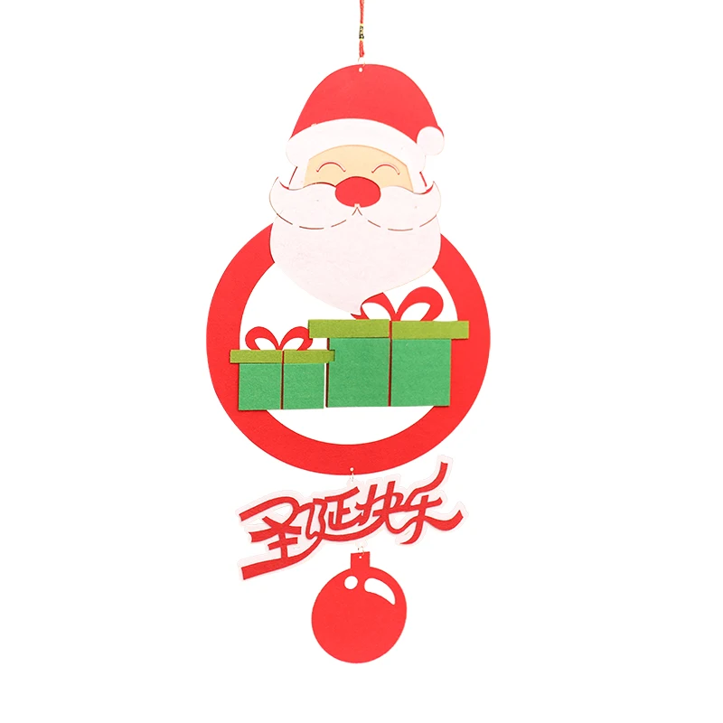 

Christmas Decorations Elk Felt Fabric Pendant for The Elderly Mall Hotel Decoration Props Bracelet Charm Cotton DOT