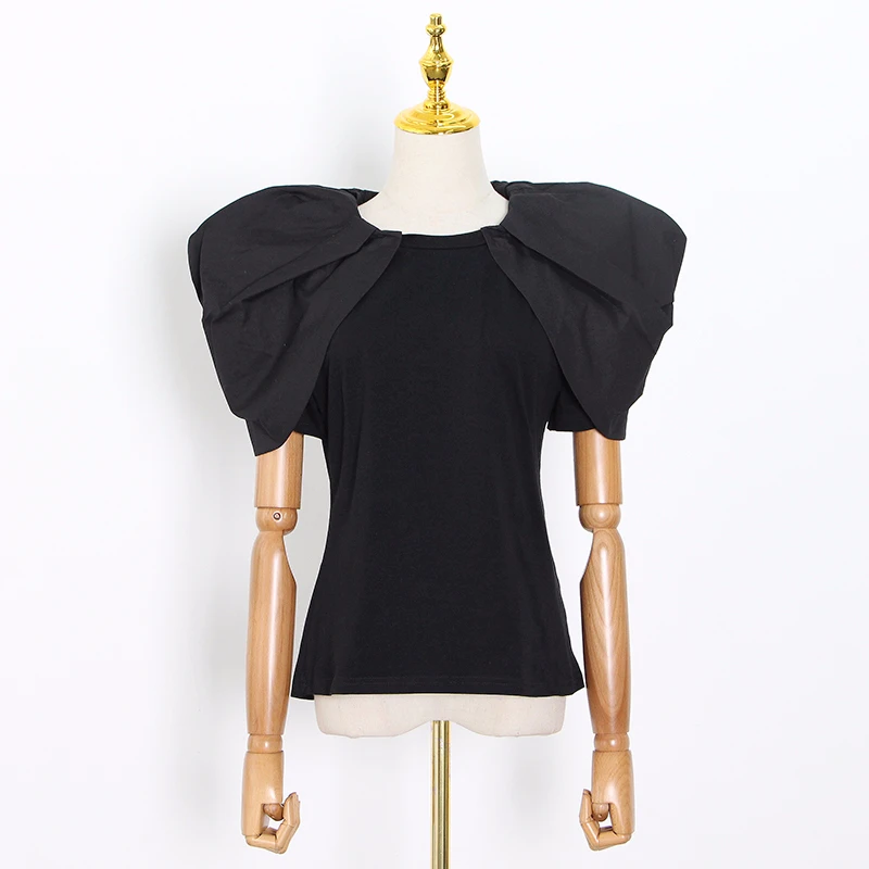 TWOTWINSTYLE повседневная женская футболка с круглым вырезом коротким рукавом