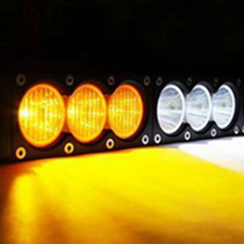 Белый Янтарный 270 Вт светодиодный рабочий фсветильник для трактора лодки