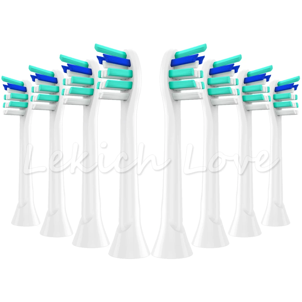 8 шт., насадки для электрической зубной щетки Philips HX9044 HX6064 HX6074 HX9024 HX6730 hx6062 HX6930