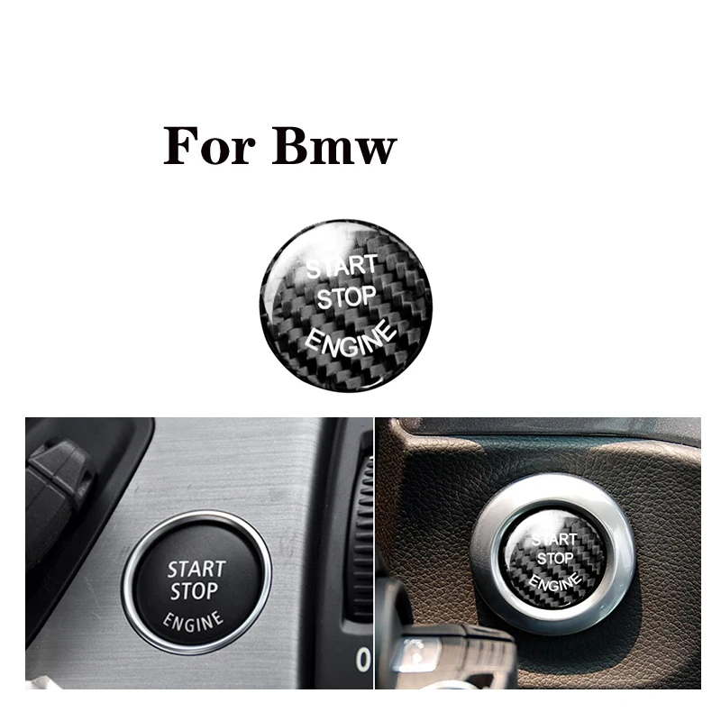 Для Bmw E90 E46 E39 E36 E60 F30 F10 E87 E53 E70 G30 Стайлинг автомобиля углеродное волокно кнопка