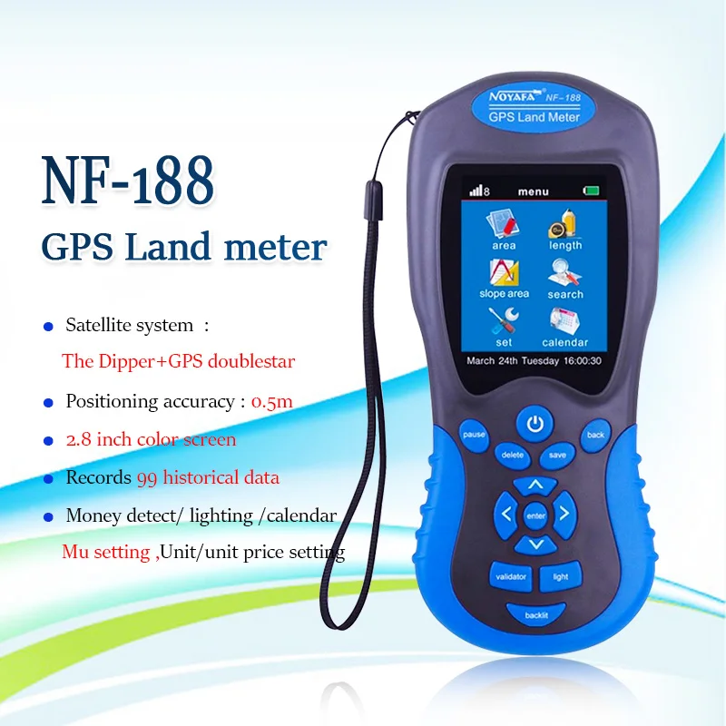 Gps измеритель земли Noyafa NF-188 инструмент геологической съемки любой площади Земли и обхват может быть измерен на открытом воздухе