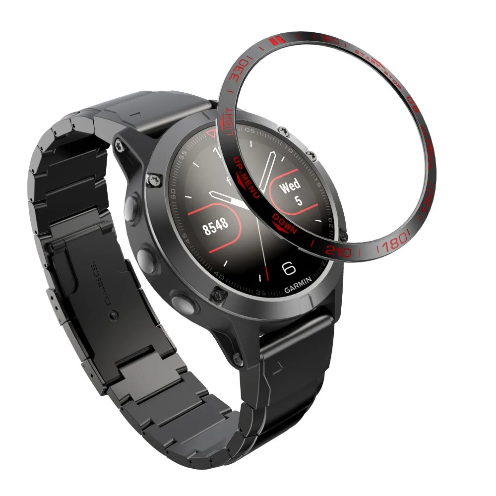 Безель, кольцо, умные аксессуары для Garmin Fenix 5 5X3 3HR, браслет для часов, клейкая крышка, металлическое кольцо с защитой от царапин, Безель