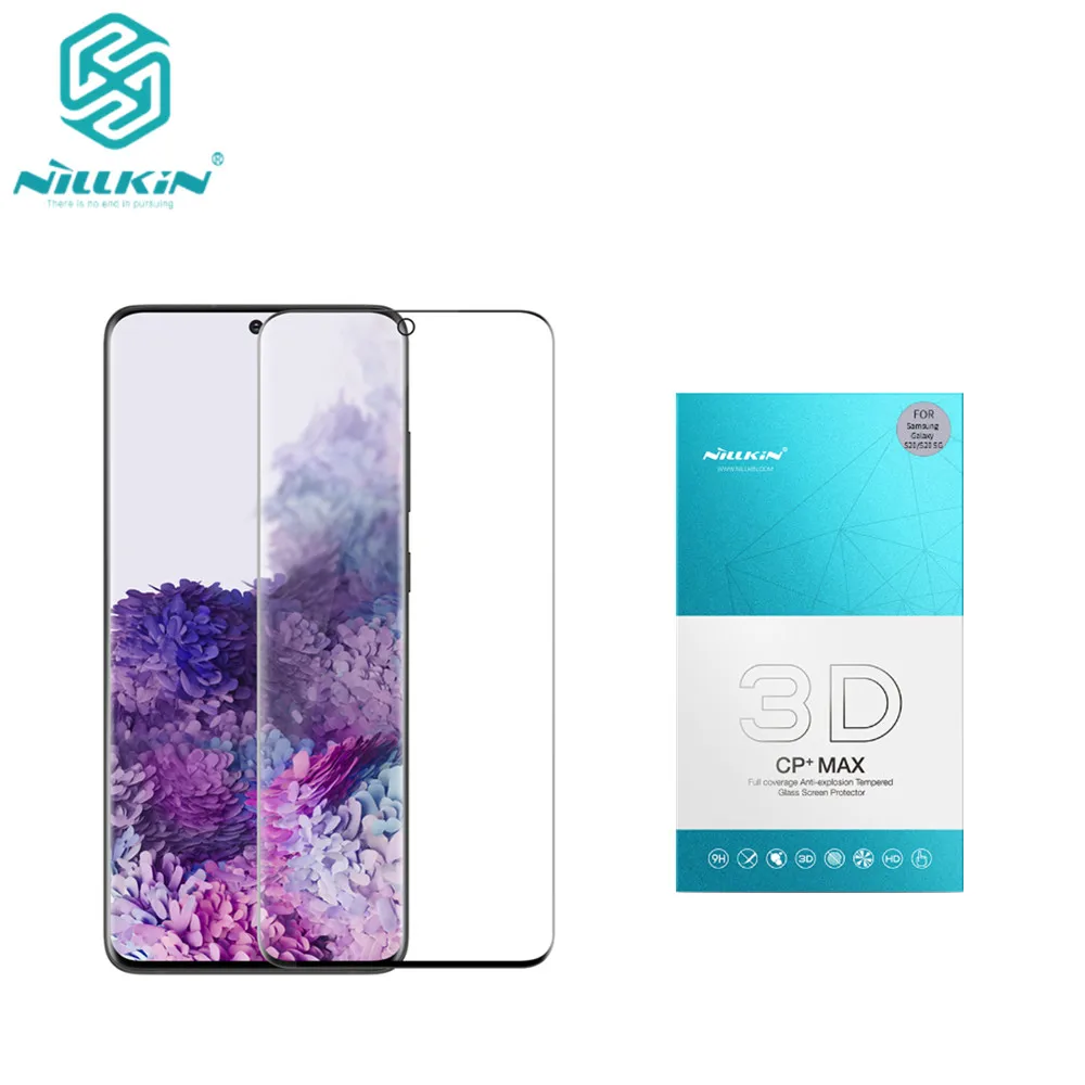 Защита экрана для Samsung Galaxy S20 полностью закрытая nillkin 3D CP + 9H тонкая 5G закаленное