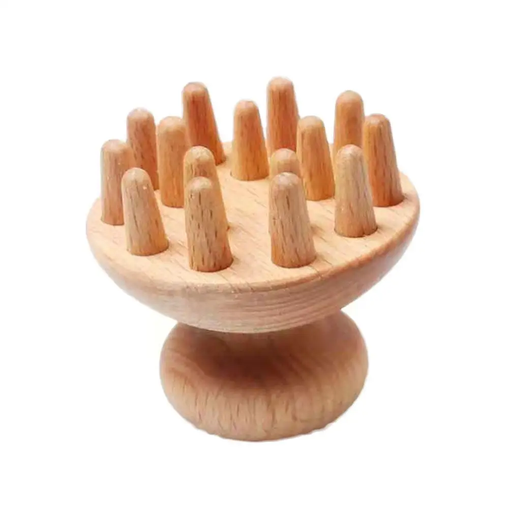 

1pcs Massage Comb Wooden Body Massage Tool Foot Reflexology Scrap Thai Care Meridians Acupuncture Massage Roller U9w6