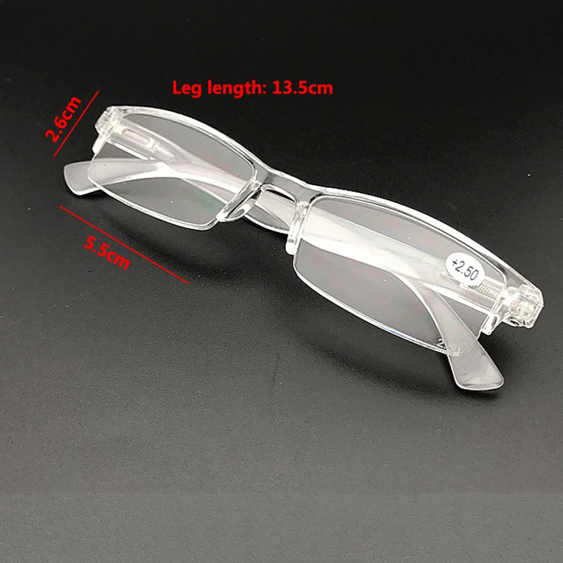 

seemfly Transparent Resin Reading Glasses Men Women Presbyopia Spectacles Gafas de lectura Diopter +1.0 2.0 2.5 3.0 3.5 4.0