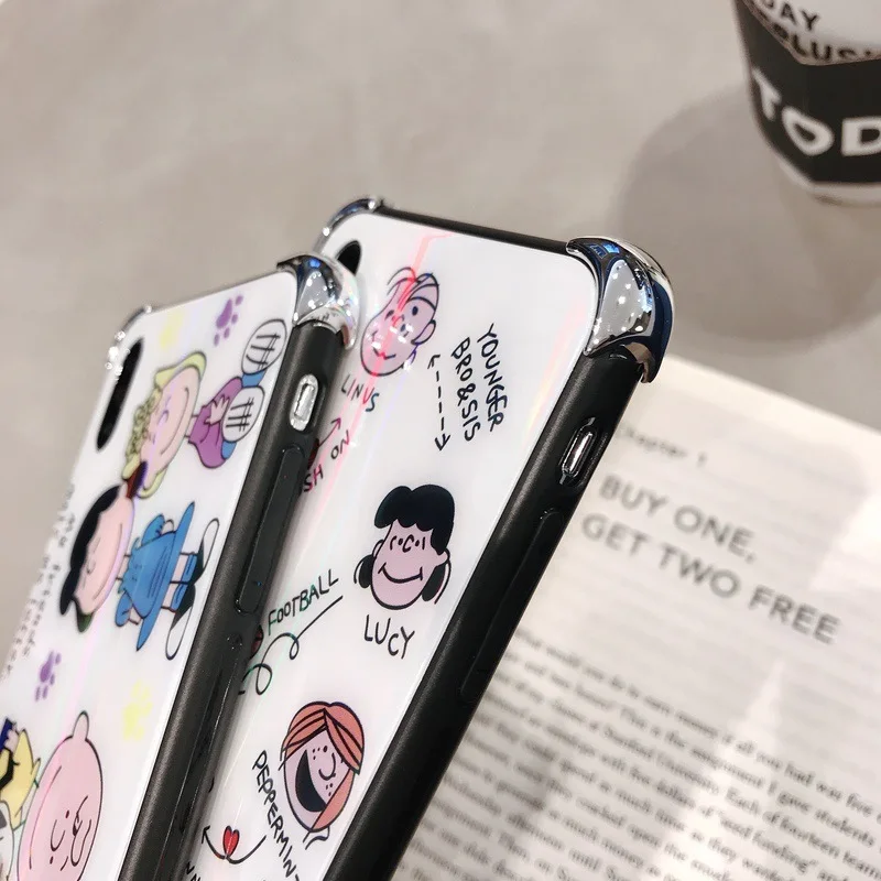 WTSZKL Snoopy серия шаблон чехол для телефона iphone X XR 8 7 6 6S Plus четыре угла