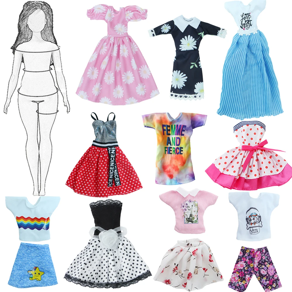 Модный наряд с пышными платьями повседневная одежда юбка рубашка аксессуары