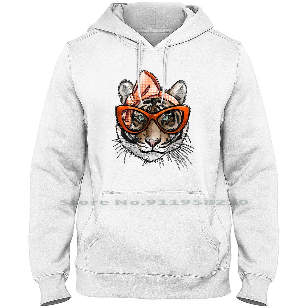 

Watercolor Lion Girl Hoodie Sweater Big Size Cotton Wild Animal Watercolor Tattoo Safari Africa Water Tiger Color Wild Lion Wild