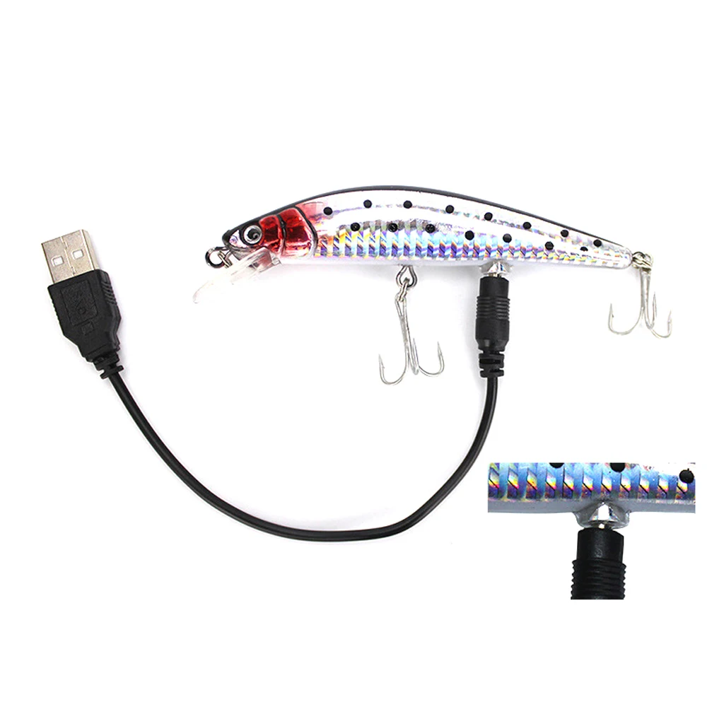 Электронная искусственная приманка с зарядкой от USB Вибрирующая тройным крючком