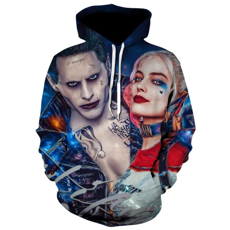 Толстовка с 3d принтом Joker Poker мужская толстовка капюшоном модная одежда для
