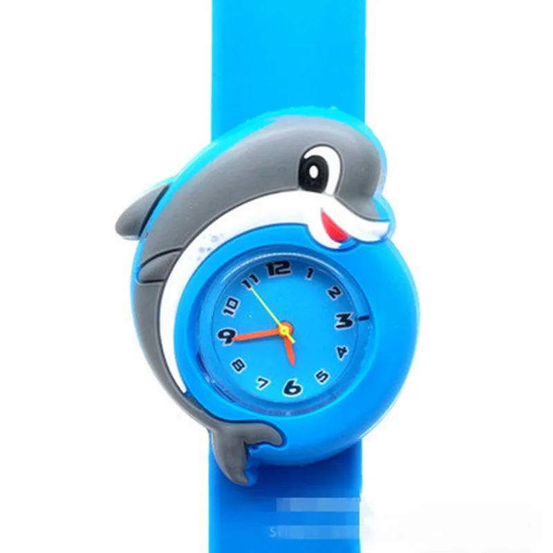 Dolphin Детские 3D Мультяшные детские часы, Детские игрушечные часы для девочек и мальчиков, подарки, часы для детей - Цвет: Dolphin