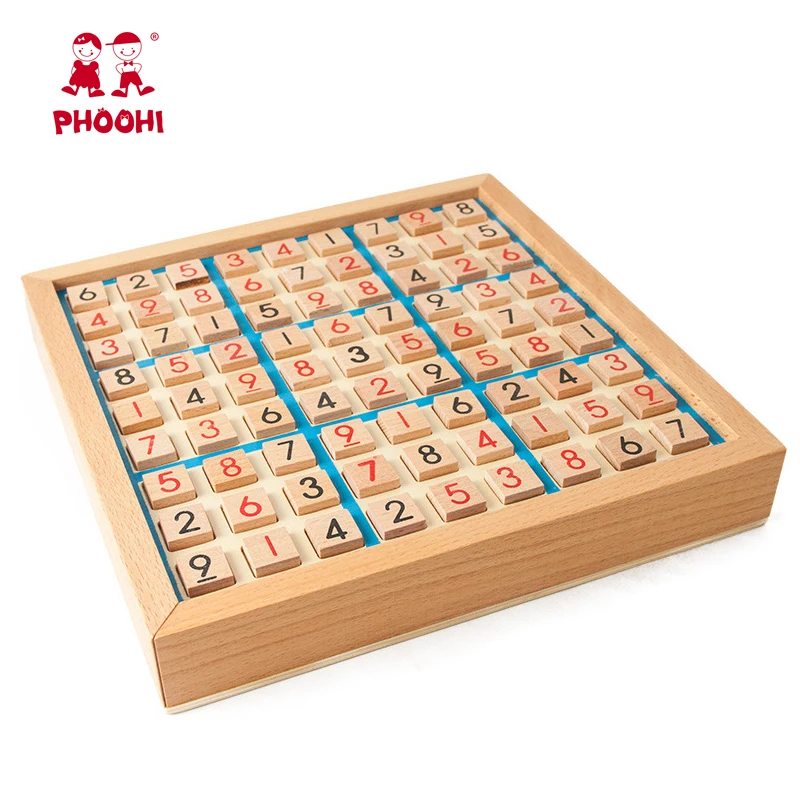 Роскошный высококачественный бук с ящиками sudoku шахматные головоломки Детские Обучающие Монтессори Развивающие деревянные игрушки Обучающие игры