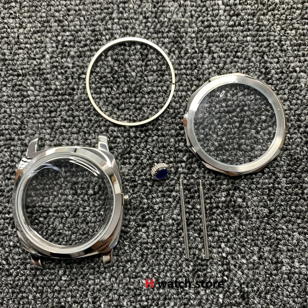 

47mm Spherical glass polishing 316L 1.85inch watch case for ETA 6497/6498, Seagull ST3600, ST3620 movement,917/ 918 movement 3
