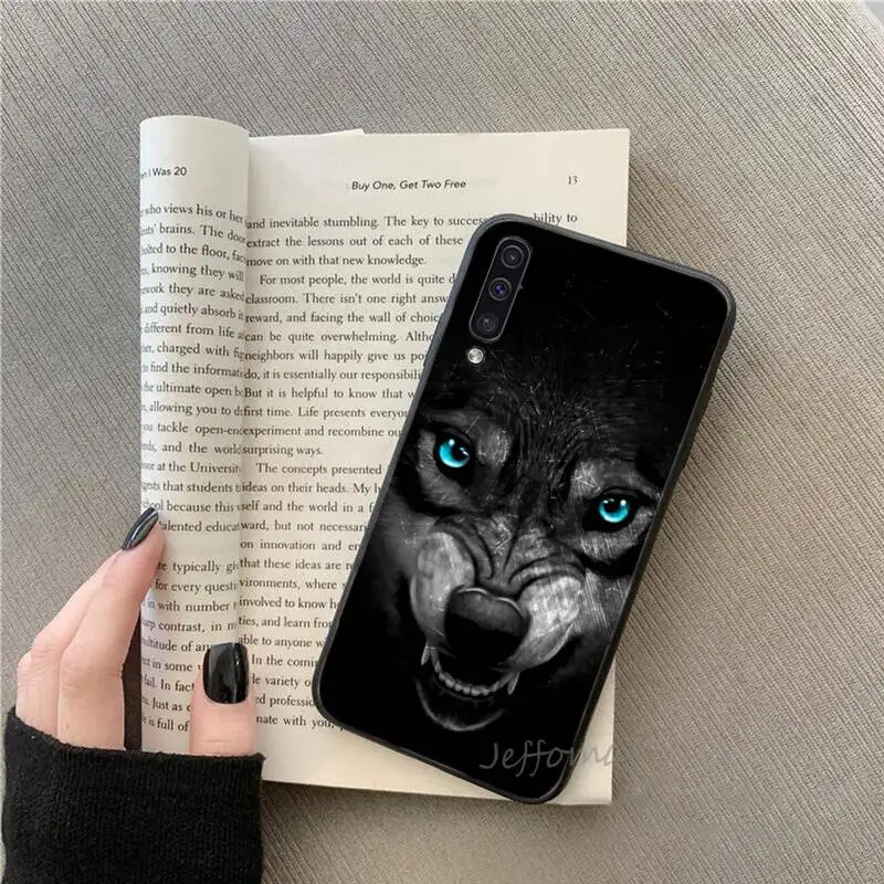 

Wolf Bling horror animal night Phone Case For Samsung galaxy S 7 8 9 10 20 edge A 6 10 20 30 50 51 70 note 10 plus Shell