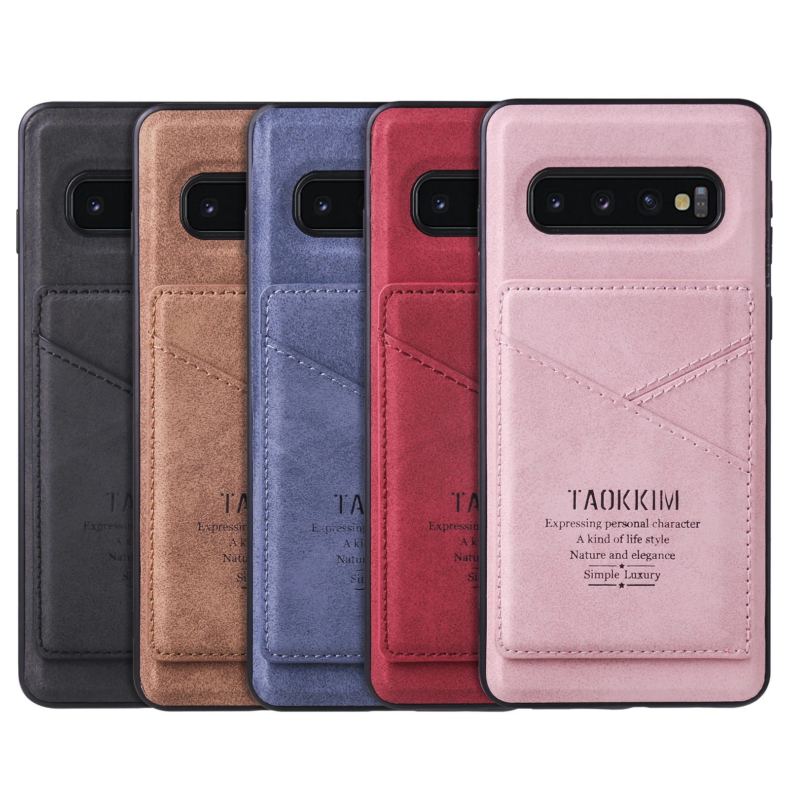 

For Samsung S10 S9 S8 Plus S7 Edge Case Leather Wallet Card Back Phone Cover For Samsung Galaxy S10+ S9+ S8+ S 10 S 9 S 8 Cases