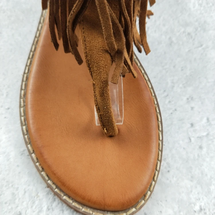 

Large Size Fashion Womens Shoes 2021 Female Sandal Flip Flops Platform Tassel Big Luxury Comfort Girls Corrective Gladiator Frin