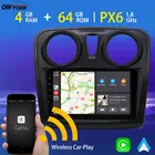 Автомобильный мультимедийный плеер, 9 дюймов, Android 10,0, PX6, 4 Гб + 64 ГБ, для Renault Sandero Logan 2 Symbol Dacia 2012-2019, GPS радио TDA7850 DSP HDMI