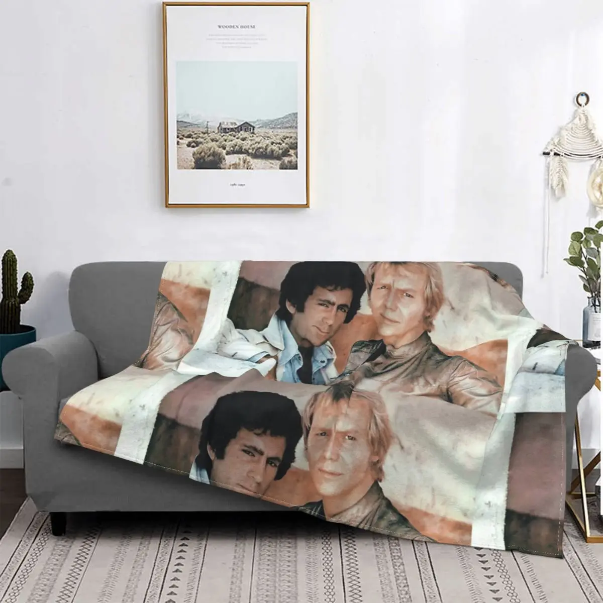 

Starsky-Manta a cuadros para cama y sofra, зимнее укрытие, manta de verano