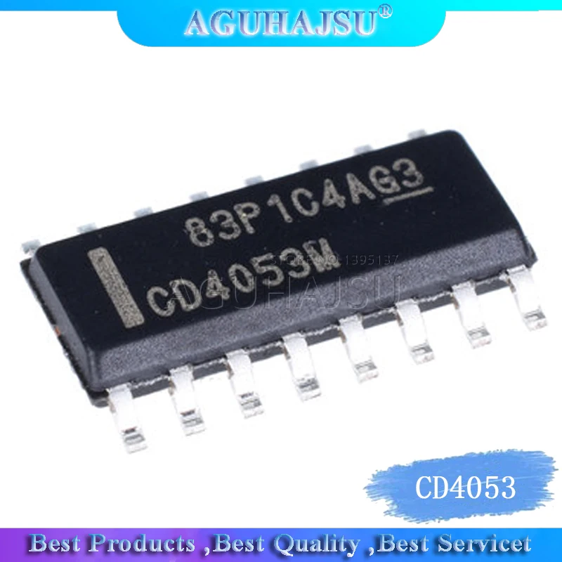10 шт./лот SMD CD4053 HCF4053 HEF4053 SOP 14 Новый cd4053 hef4053| |