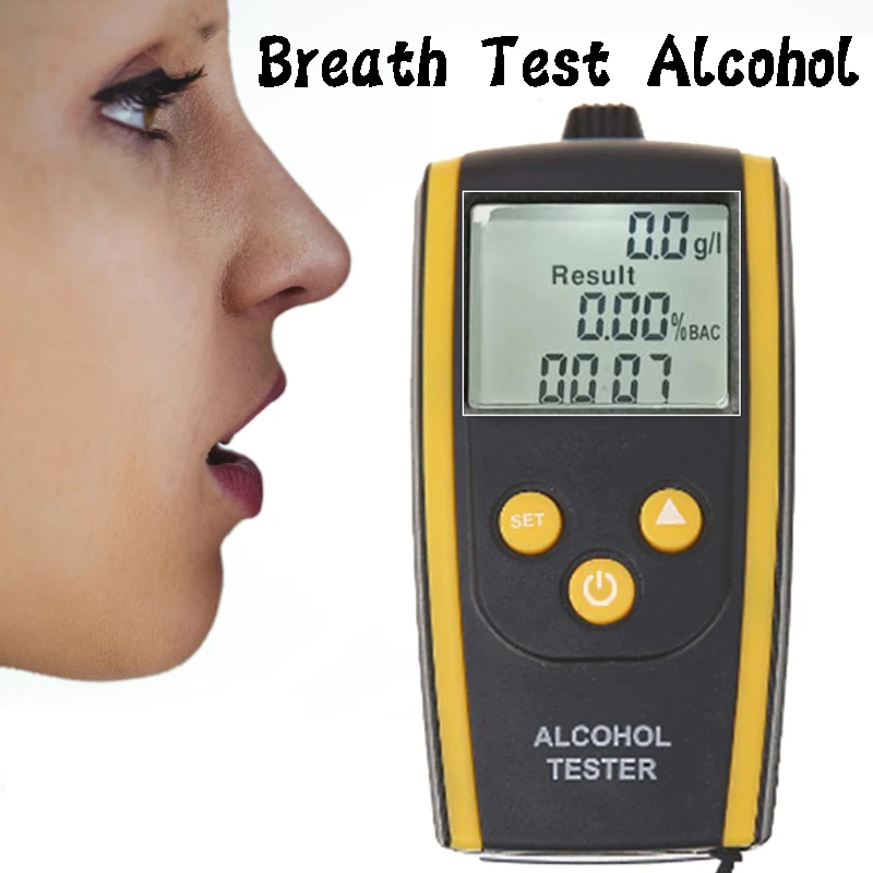 

Rechargeable air blowing Alcohol Tester Portable LCD Display Breathalyzer Profession Accuracy Breathalyzer with originalpackage