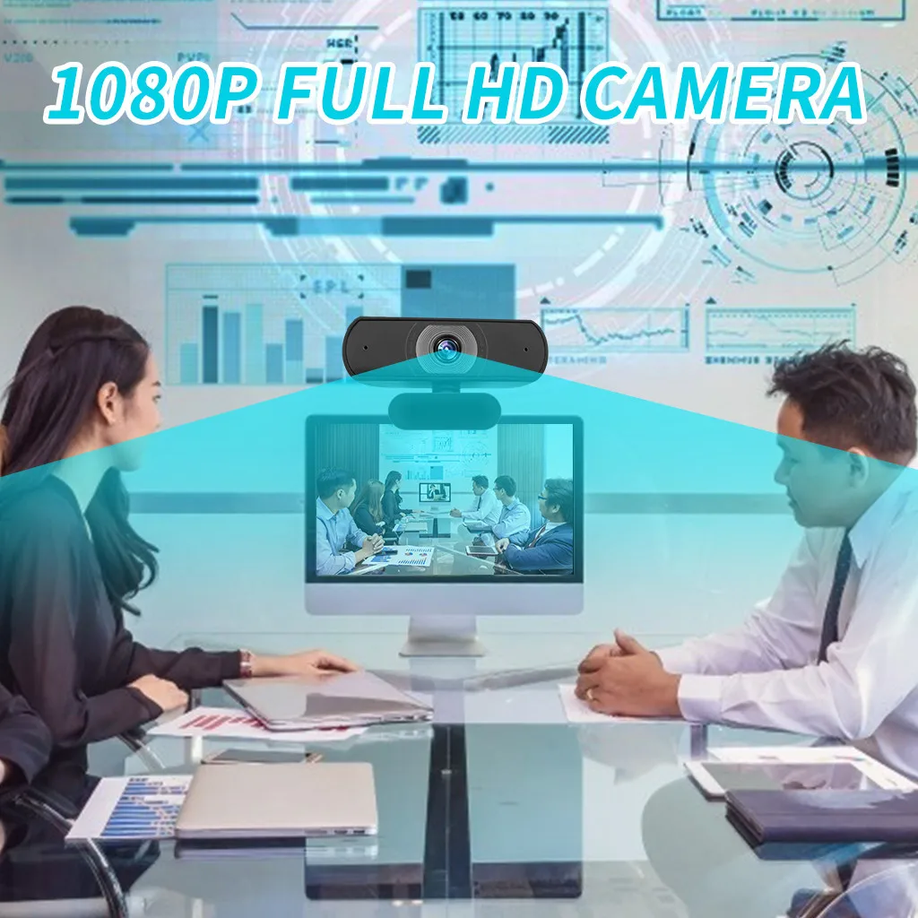 

Full HD 1080P High Pixels USB Webcam Built-in Microphone Auto Focus Computer Peripheral Web Camera for Youtube PC Laptop