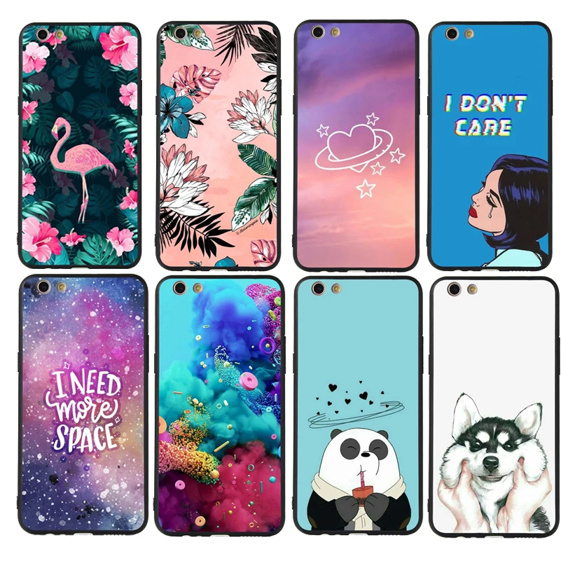 Силиконовый чехол с изображением животных сердечек для iPhone X телефона 6S 6 7 8 Plus XS Max