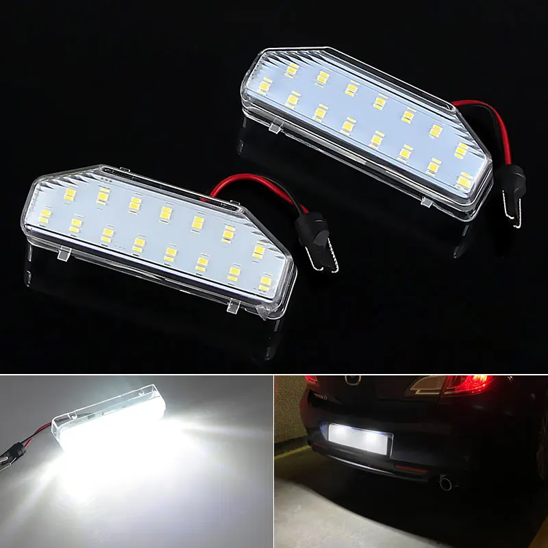 

2X 12V SMD White Car Rear Parts LED License Number Plate Light Lamps For Mazda 6 GH 2007-2012 For Mazda RX-8 RX8 2004-2012 6000k