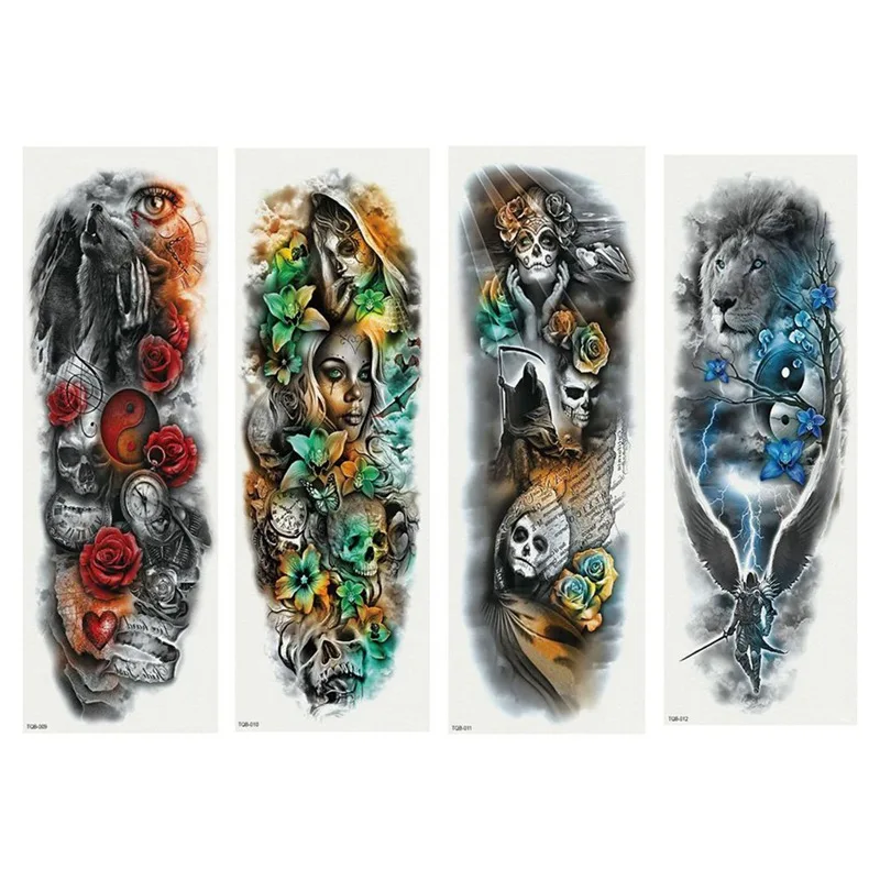 2020 Новая летняя большая рука временные татуировки наклейки красочные поддельные